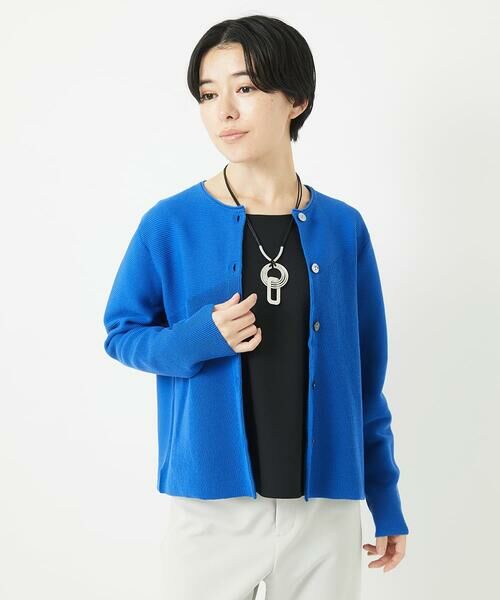 Maison de CINQ / メゾン ドゥ サンク カーディガン・ボレロ | [アンサンブル対応]ガーター編クルーネックカーディガン | 詳細4