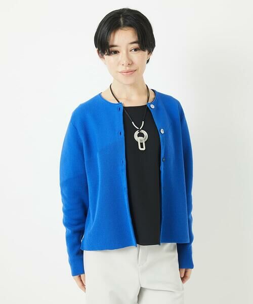 Maison de CINQ / メゾン ドゥ サンク カーディガン・ボレロ | [アンサンブル対応]ガーター編クルーネックカーディガン | 詳細5