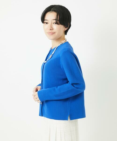 Maison de CINQ / メゾン ドゥ サンク カーディガン・ボレロ | [アンサンブル対応]ガーター編クルーネックカーディガン | 詳細6