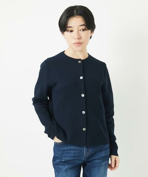 Maison de CINQ / メゾン ドゥ サンク カーディガン・ボレロ | [アンサンブル対応]ガーター編クルーネックカーディガン | 詳細8