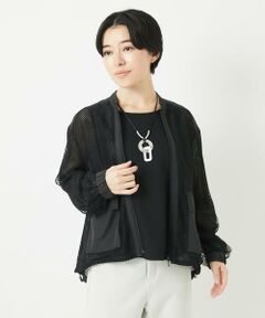 Maison de CINQ / メゾン ドゥ サンク その他アウター | ダイヤチュールネットシアーブルゾン