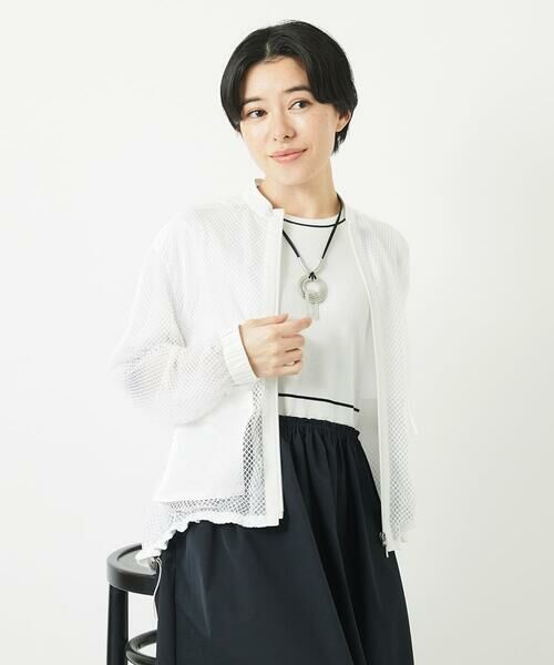 Maison de CINQ / メゾン ドゥ サンク その他アウター | ダイヤチュールネットシアーブルゾン | 詳細2