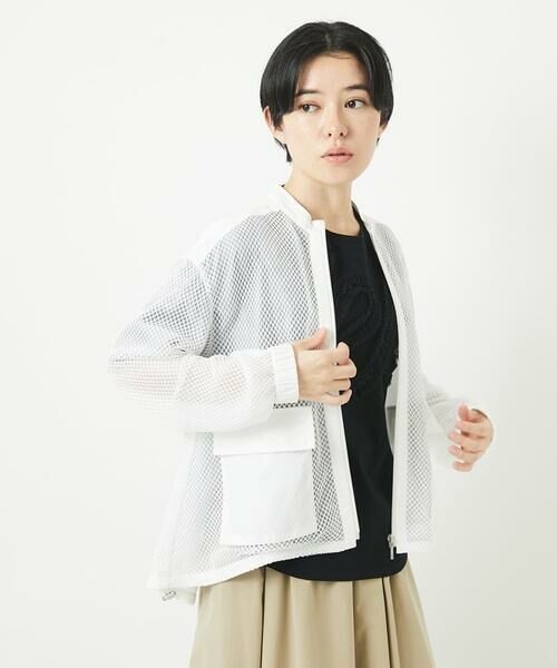 Maison de CINQ / メゾン ドゥ サンク その他アウター | ダイヤチュールネットシアーブルゾン | 詳細5