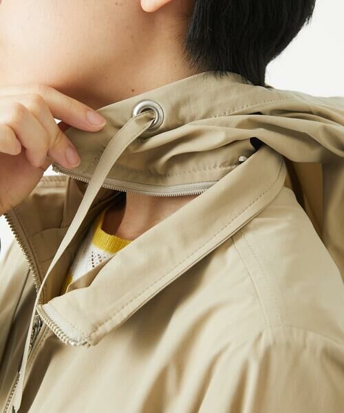 Maison de CINQ / メゾン ドゥ サンク その他アウター | ヘムライン4WAYタフタフードコート | 詳細14