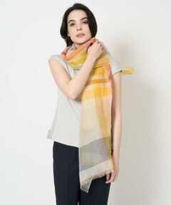 Maison de CINQ / メゾン ドゥ サンク マフラー・ショール・スヌード・ストール | リネンコットンチェックストール