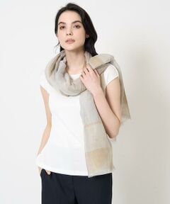 Maison de CINQ / メゾン ドゥ サンク マフラー・ショール・スヌード・ストール | リネンコットンチェックストール