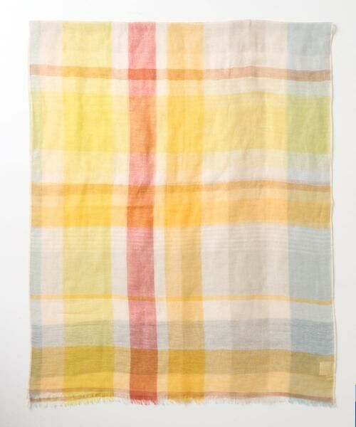 Maison de CINQ / メゾン ドゥ サンク マフラー・ショール・スヌード・ストール | リネンコットンチェックストール | 詳細4