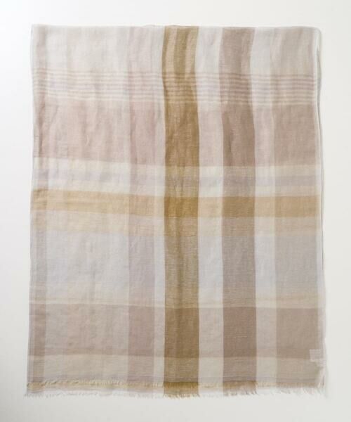 Maison de CINQ / メゾン ドゥ サンク マフラー・ショール・スヌード・ストール | リネンコットンチェックストール | 詳細10