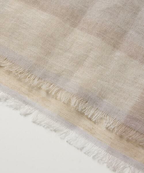 Maison de CINQ / メゾン ドゥ サンク マフラー・ショール・スヌード・ストール | リネンコットンチェックストール | 詳細11