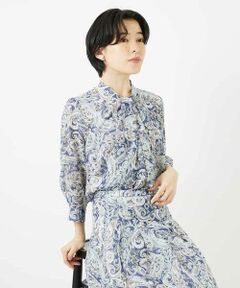 Maison de CINQ / メゾン ドゥ サンク シャツ・ブラウス | [セットアップ対応]モダン更紗ペイズリーブラウス