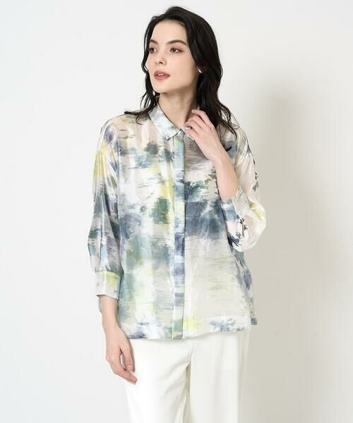 Maison de CINQ / メゾン ドゥ サンク シャツ・ブラウス | [セットアップ対応]カゴ染めブラウス | 詳細1