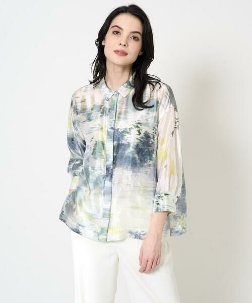 Maison de CINQ / メゾン ドゥ サンク シャツ・ブラウス | [セットアップ対応]カゴ染めブラウス | 詳細2