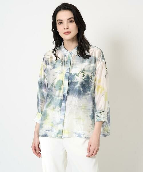 Maison de CINQ / メゾン ドゥ サンク シャツ・ブラウス | [セットアップ対応]カゴ染めブラウス | 詳細3