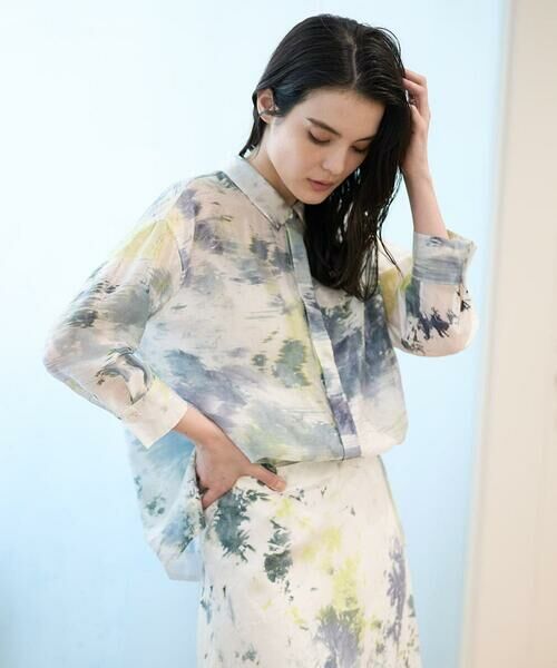 Maison de CINQ / メゾン ドゥ サンク シャツ・ブラウス | [セットアップ対応]カゴ染めブラウス | 詳細4