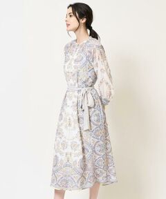 Maison de CINQ / メゾン ドゥ サンク ロング・マキシ丈ワンピース | RATTIオーナメントプリントワンピース