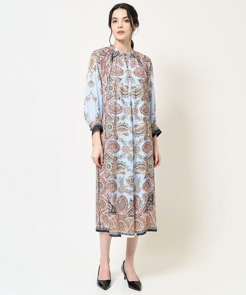 Maison de CINQ / メゾン ドゥ サンク ロング・マキシ丈ワンピース | RATTIオーナメントプリントワンピース | 詳細15