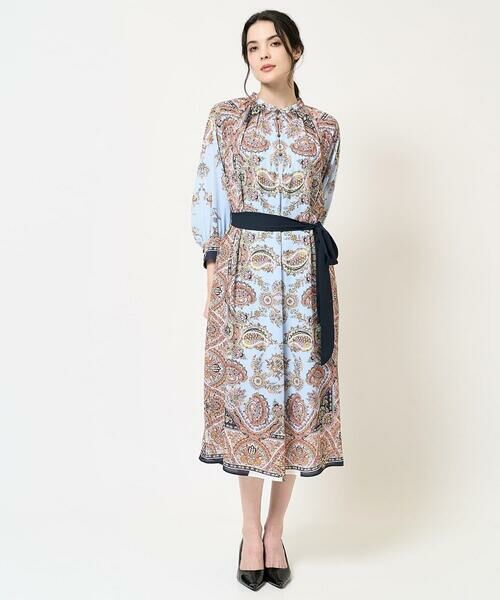 Maison de CINQ / メゾン ドゥ サンク ロング・マキシ丈ワンピース | RATTIオーナメントプリントワンピース | 詳細21