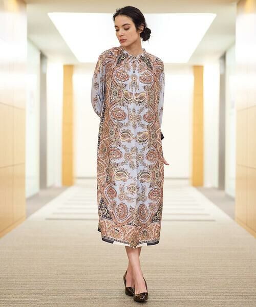 Maison de CINQ / メゾン ドゥ サンク ロング・マキシ丈ワンピース | RATTIオーナメントプリントワンピース | 詳細25