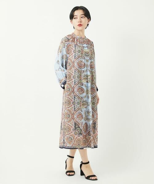 Maison de CINQ / メゾン ドゥ サンク ロング・マキシ丈ワンピース | RATTIオーナメントプリントワンピース | 詳細26