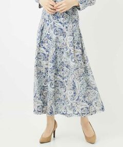 Maison de CINQ / メゾン ドゥ サンク ロング・マキシ丈スカート | [セットアップ対応]モダン更紗ペイズリースカート