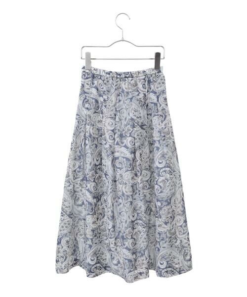 Maison de CINQ / メゾン ドゥ サンク ロング・マキシ丈スカート | [セットアップ対応]モダン更紗ペイズリースカート | 詳細14