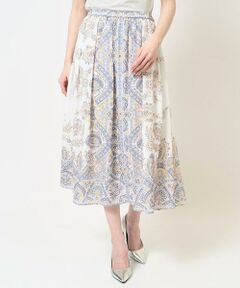 Maison de CINQ / メゾン ドゥ サンク ロング・マキシ丈スカート | RATTIオーナメントプリントスカート