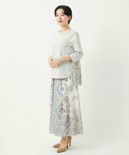 Maison de CINQ / メゾン ドゥ サンク ロング・マキシ丈スカート | RATTIオーナメントプリントスカート | 詳細1
