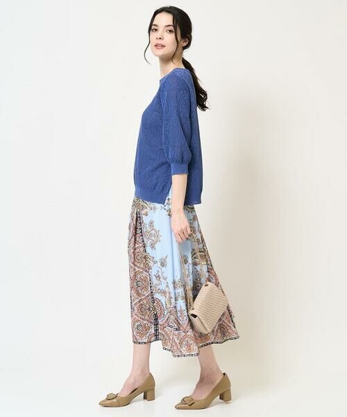 Maison de CINQ / メゾン ドゥ サンク ロング・マキシ丈スカート | RATTIオーナメントプリントスカート | 詳細18