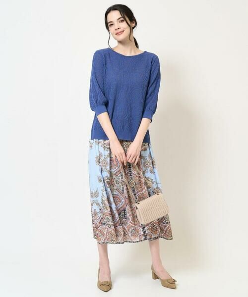 Maison de CINQ / メゾン ドゥ サンク ロング・マキシ丈スカート | RATTIオーナメントプリントスカート | 詳細20