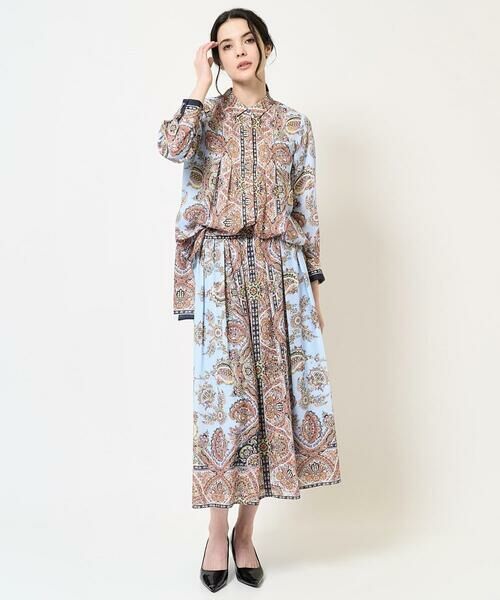 Maison de CINQ / メゾン ドゥ サンク ロング・マキシ丈スカート | RATTIオーナメントプリントスカート | 詳細23