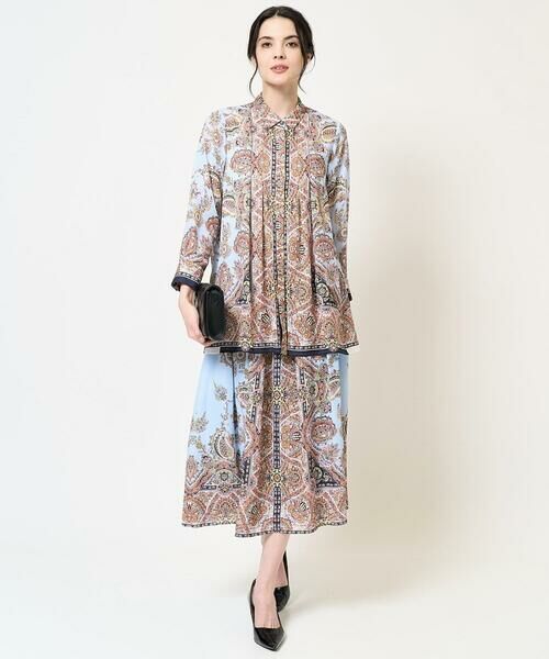 Maison de CINQ / メゾン ドゥ サンク ロング・マキシ丈スカート | RATTIオーナメントプリントスカート | 詳細24