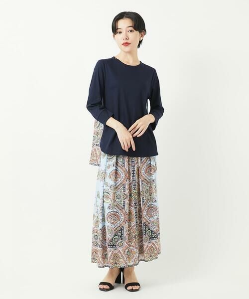 Maison de CINQ / メゾン ドゥ サンク ロング・マキシ丈スカート | RATTIオーナメントプリントスカート | 詳細26