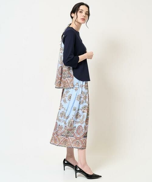 Maison de CINQ / メゾン ドゥ サンク ロング・マキシ丈スカート | RATTIオーナメントプリントスカート | 詳細7