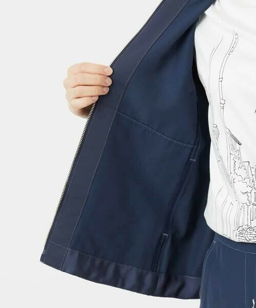 Maison de CINQ / メゾン ドゥ サンク ノーカラージャケット | 【セットアップ対応】ノーカラージップアップブルゾン | 詳細12