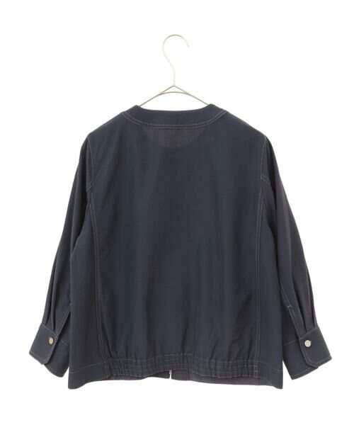 Maison de CINQ / メゾン ドゥ サンク ノーカラージャケット | 【セットアップ対応】ノーカラージップアップブルゾン | 詳細17