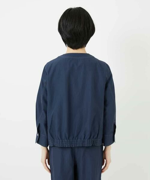 Maison de CINQ / メゾン ドゥ サンク ノーカラージャケット | 【セットアップ対応】ノーカラージップアップブルゾン | 詳細6