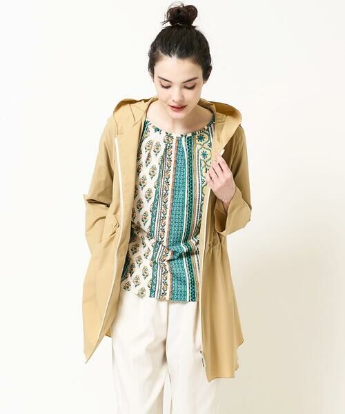 Maison de CINQ / メゾン ドゥ サンク セットアップ | [軽量･撥水･通気性]テントラインフーテッド羽織 | 詳細4