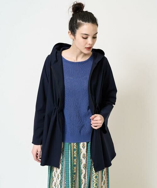 Maison de CINQ / メゾン ドゥ サンク セットアップ | [軽量･撥水･通気性]テントラインフーテッド羽織 | 詳細5