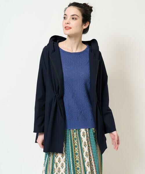 Maison de CINQ / メゾン ドゥ サンク セットアップ | [軽量･撥水･通気性]テントラインフーテッド羽織 | 詳細6