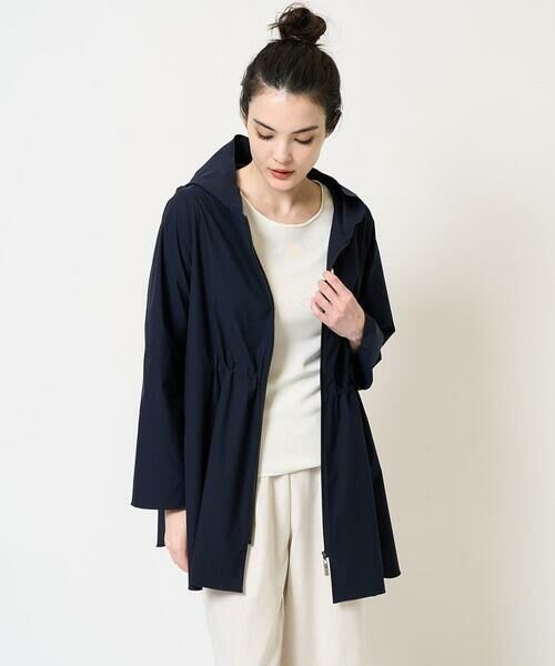 Maison de CINQ / メゾン ドゥ サンク セットアップ | [軽量･撥水･通気性]テントラインフーテッド羽織 | 詳細8