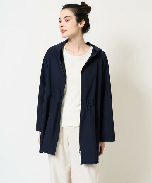 Maison de CINQ / メゾン ドゥ サンク セットアップ | [軽量･撥水･通気性]テントラインフーテッド羽織 | 詳細9