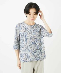 Maison de CINQ / メゾン ドゥ サンク カットソー | モダン更紗ペイズリーカットソー