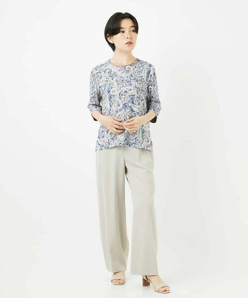 Maison de CINQ / メゾン ドゥ サンク カットソー | モダン更紗ペイズリーカットソー | 詳細12