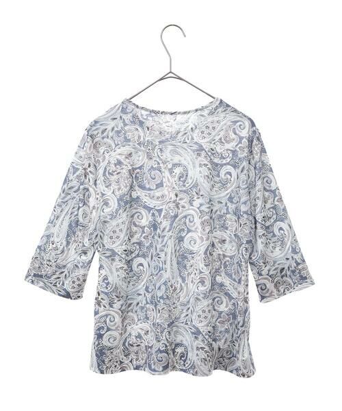 Maison de CINQ / メゾン ドゥ サンク カットソー | モダン更紗ペイズリーカットソー | 詳細15