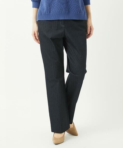 Maison de CINQ/メゾン ドゥ サンク [セットアップ対応]ヘリンボーン柄ジャージーパンツ 墨黒 S