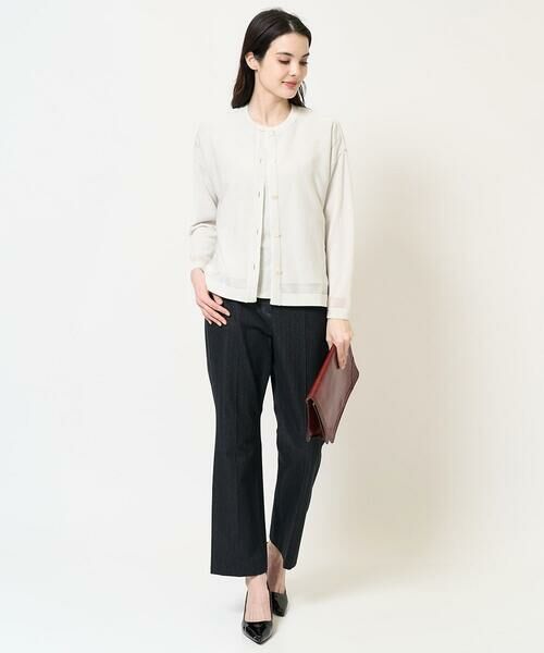 Maison de CINQ / メゾン ドゥ サンク カーディガン・ボレロ | [吸水速乾･接触冷感]透かしデザインニットカーディガン | 詳細19