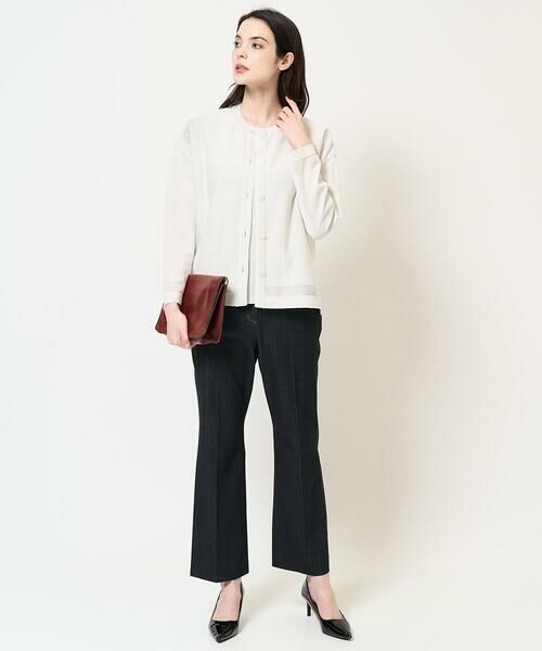 Maison de CINQ / メゾン ドゥ サンク カーディガン・ボレロ | [吸水速乾･接触冷感]透かしデザインニットカーディガン | 詳細20