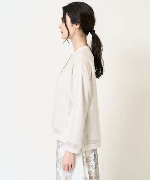 Maison de CINQ / メゾン ドゥ サンク カーディガン・ボレロ | [吸水速乾･接触冷感]透かしデザインニットカーディガン | 詳細6