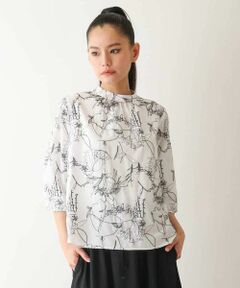 Maison de CINQ / メゾン ドゥ サンク シャツ・ブラウス | 【小さいサイズ】線描き刺繍デザインブラウス
