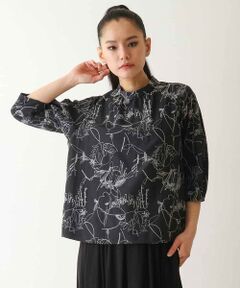 Maison de CINQ / メゾン ドゥ サンク シャツ・ブラウス | 【小さいサイズ】線描き刺繍デザインブラウス